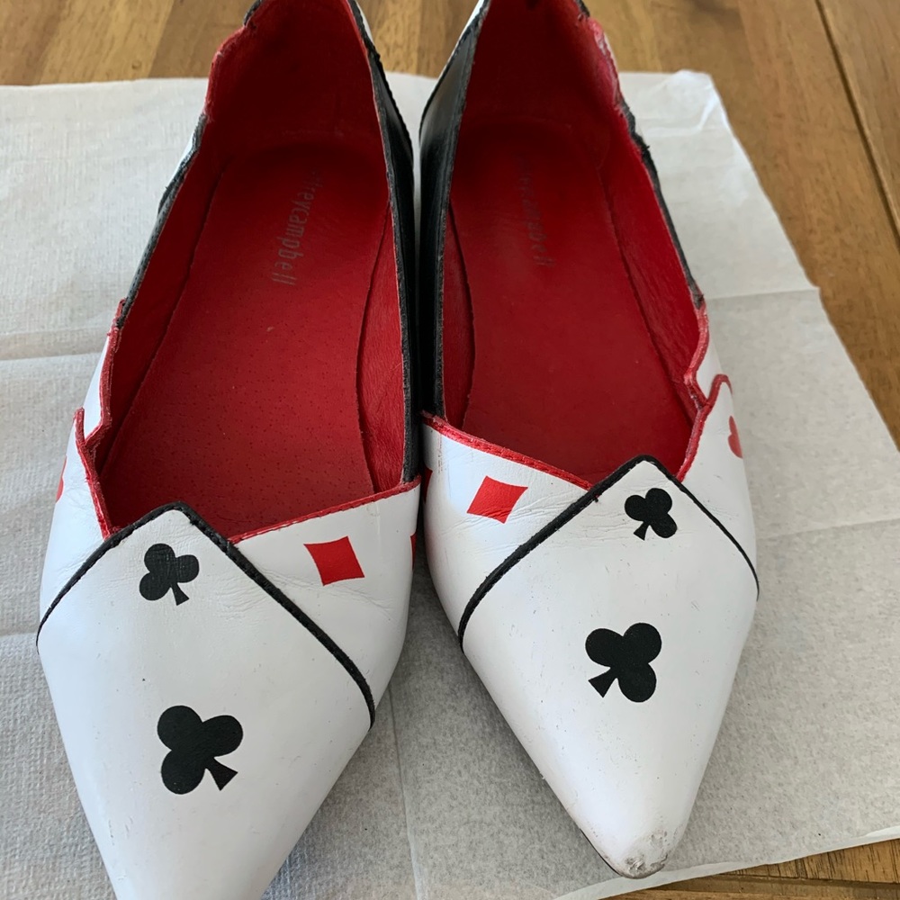 Jeffery Campbell poker pattern flat shoe size 36